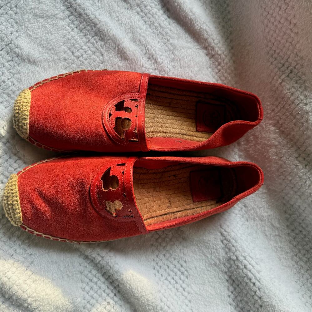 Tory Burch canvas espadrille flat size 9 - Picture 2 of 5